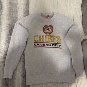 HOMAGE Light Heather Gray Kansas City Chiefs Sweatshirt